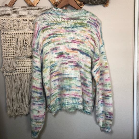 Vylette Multi Rainbow Space Dye Sweater XL - Picture 3 of 7